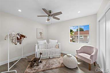 Staged secondary bedroom