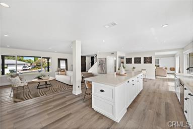 Wide view of remodeled kitchen