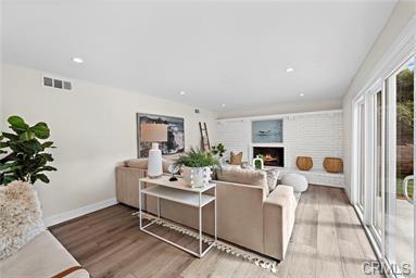 Staged living room