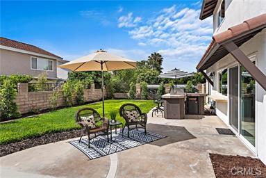 Back patio seating